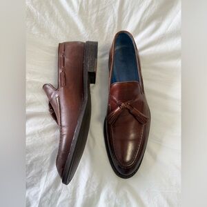 Peter Millar | Men’s 10 | Brown Leather Tassel Loafers | Contemporary | Business